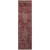 8' Red And Gold Oriental Runner Rug