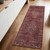 8' Red And Gold Oriental Runner Rug