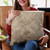 Plutus Brown Gold Rabbit Animal Faux Fur Luxury Throw Pillow