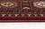 10' Red And Ivory Floral Medallion Runner Rug