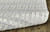 7' X 9' Ivory And Blue Striped Hand Woven Area Rug