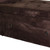 Homeroots Living Room Brown Suede Shoe Storage Bench with Drawer, Brown