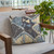 Plutus Blue Hidden Seas Abstract Luxury Throw Pillow