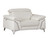 Homeroots Living Room 31" White Fashionable Leather Chair, White