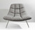 Homeroots Living Room 40" X 33" X 33" Chair, Light Grey, Soft Textured Fabric