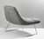 Homeroots Living Room 40" X 33" X 33" Chair, Light Grey, Soft Textured Fabric