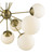 Homeroots Lighting Solea 12-Light Chandelier, Antique Brass Finish