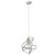 Homeroots Lighting Hedron 1-Light Pendant, White Finish