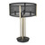 Homeroots Lighting Trend Home 4-Light Table Lamp, Matte Black Finish