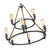 Homeroots Lighting Grayson 9-Light Antique Gray Chandelier