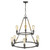 Homeroots Lighting Grayson 9-Light Antique Gray Chandelier
