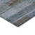 10' X 14' Blue Denim Blue And Brown Striped Washable Indoor Outdoor Area Rug