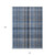10' X 14' Blue Plaid Washable Non Skid Indoor Outdoor Area Rug
