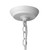 Homeroots Lighting Crew 1-Light Pendant, White Finish