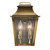 Homeroots Lighting Coventry 2-Light Pocket Wall Light Aged Brass Finish