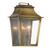 Homeroots Lighting Coventry 2-Light Pocket Wall Light Aged Brass Finish