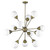 Homeroots Lighting Portsmith 12-Light Raw Brass Chandelier