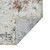 5' X 8' Ivory Red and Gold Abstract Power Loom Area Rug