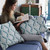 Plutus Light Blue Diamond Animal Faux Fur Luxury Throw Pillow