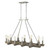 Homeroots Lighting Finnick 12-Light Satin Nickel Chandelier