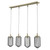 Homeroots Lighting Reece 4-Light Island Pendant, Aged Brass Finish