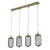 Homeroots Lighting Reece 4-Light Island Pendant, Aged Brass Finish