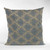 Plutus Blue Diamond Cut Diamond Luxury Throw Pillow