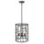 Homeroots Lighting Amoret 3-Light Convertible Pendant, Matte Black Finish