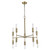 Homeroots Lighting Perret 10-Light Chandelier, Aged Brass Finish