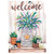 Flag Chickadee Welcome Polyester 