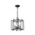Homeroots Lighting Rhian 4-Light Matte Black Pendant