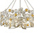 Homeroots Lighting Vitozzi 4-Light Chandelier, Antique Silver Leaf Finish