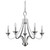Homeroots Lighting Michelle 5-Light Polished Nickel Chandelier
