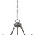 Homeroots Lighting Harlow 3-Light Chandelier, Ash Finish