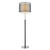 Homeroots Lighting Roosevelt 1-Light Floor Lamp with Two Tier Shade