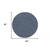 8' Navy Blue And Ivory Round Geometric Indoor Outdoor Area Rug