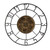 Round Decorative Gear Iron Wall Clock - 808230096301