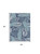 5' X 7' Navy Blue Sky Blue And Ivory Palm Leaf Indoor Outdoor Area Rug