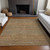 3' X 5' Taupe And Brown Striped Washable Indoor Outdoor Area Rug