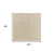 5' Ivory And Gold Square Abstract Indoor Outdoor Area Rug