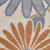 5' Beige Round Floral Indoor Outdoor Area Rug