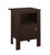 14" x 17.25" x 24.25" Espresso Night Stand With Storage - 4512822768823