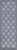6' Denim Blue And Ivory Geometric Indoor Outdoor Area Rug