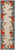6' Ivory Blue And Orange Floral Indoor Outdoor Runner Rug