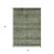 5' X 8' Olive Green Gray And Fern Green Southwestern Washable Indoor Outdoor Area Rug