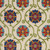 4' X 6' Navy Blue Beige Green Blue And Red Floral Indoor Outdoor Area Rug