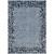 3' X 5' Blue Animal Print Washable Indoor Outdoor Area Rug