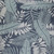 8' X 10' Navy Blue Sky Blue And Ivory Palm Leaf Indoor Outdoor Area Rug