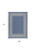 4' X 6' Denim Blue And Ivory Geometric Indoor Outdoor Area Rug