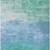 3' X 5' Teal Blue And Aqua Striped Washable Indoor Outdoor Area Rug